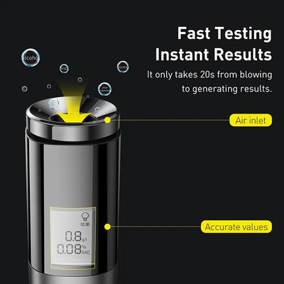 smart portable alcohol tester with led screen