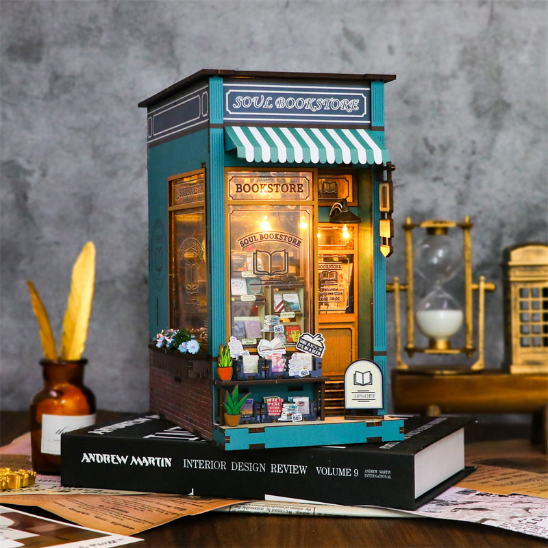 Mythifrost®️ 3D Book Nook Kit | Serene Bookshelf Decor - The Soul