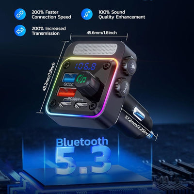bluetooth fm transmitter for car