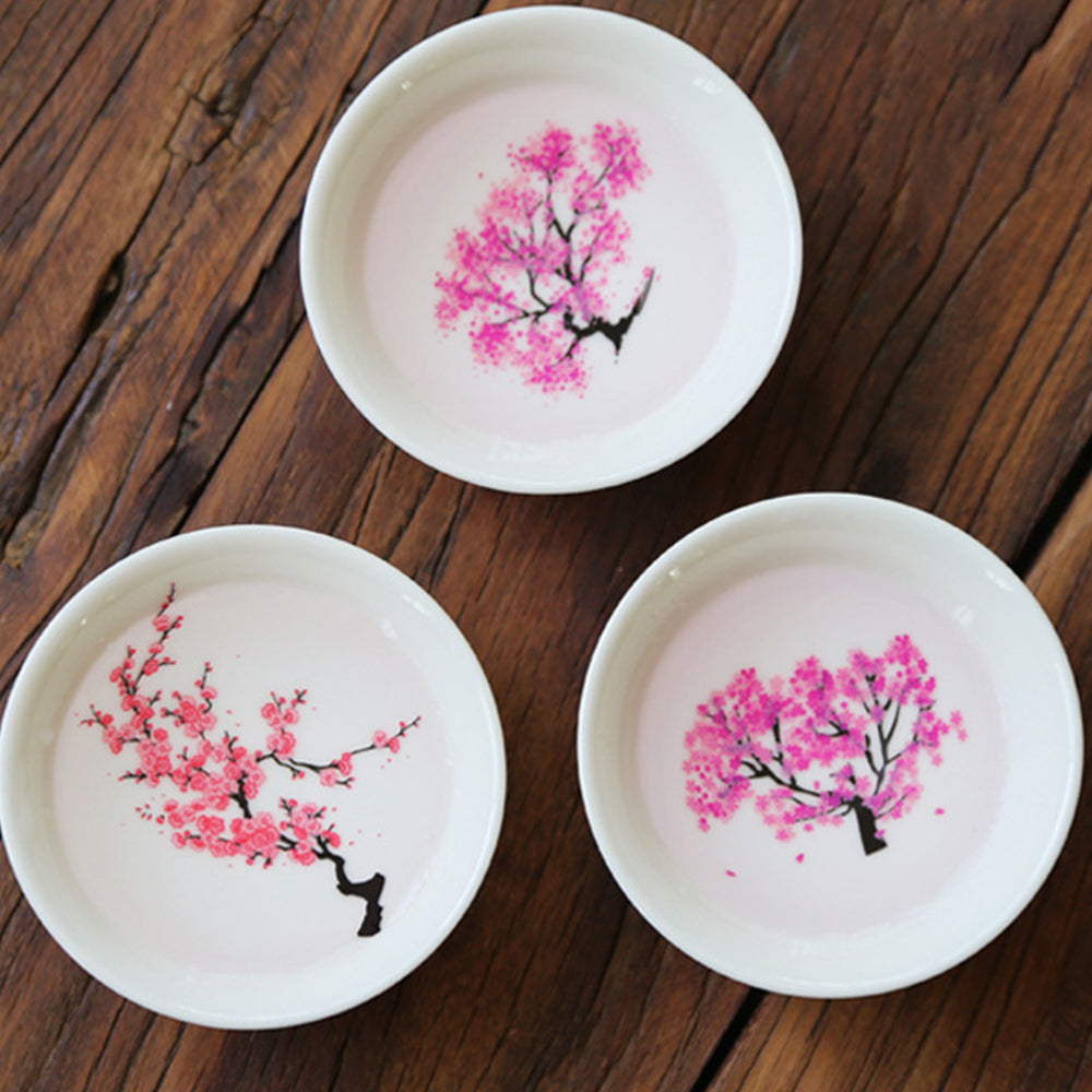 Hanayagi Heritage® Cherry Blossom Sake Cup - Grey Technologies