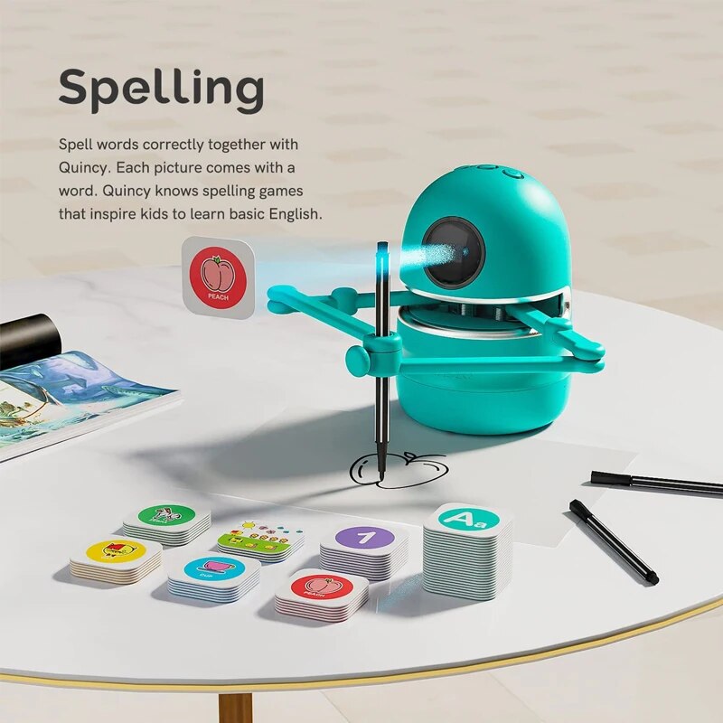 Fehnsley Drawing Robot The Robot Teacher For Your Kids Grey Fehnsley drawing robot the robot teacher for your kids grey