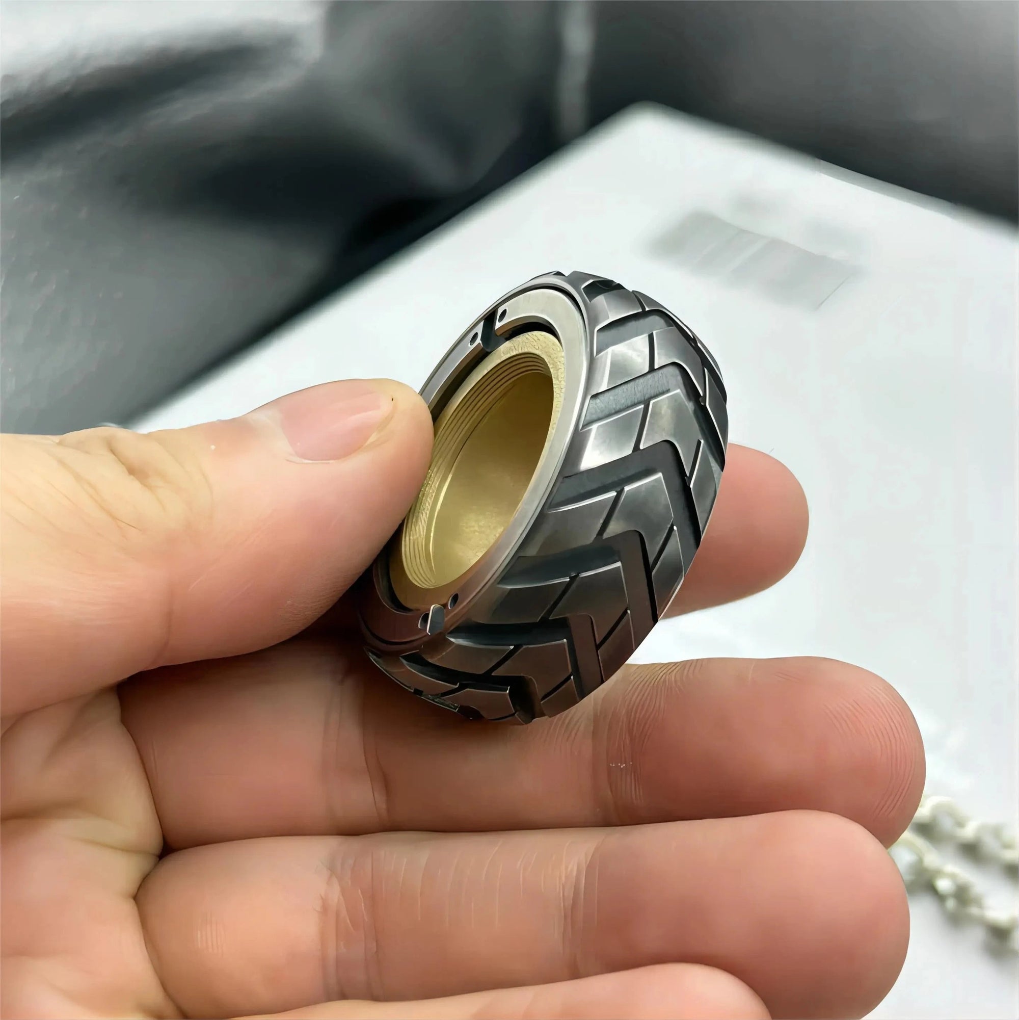 Fidget Rng The ZenSpin®️ Air - Best Fidget Spinner Ring - Grey Technologies