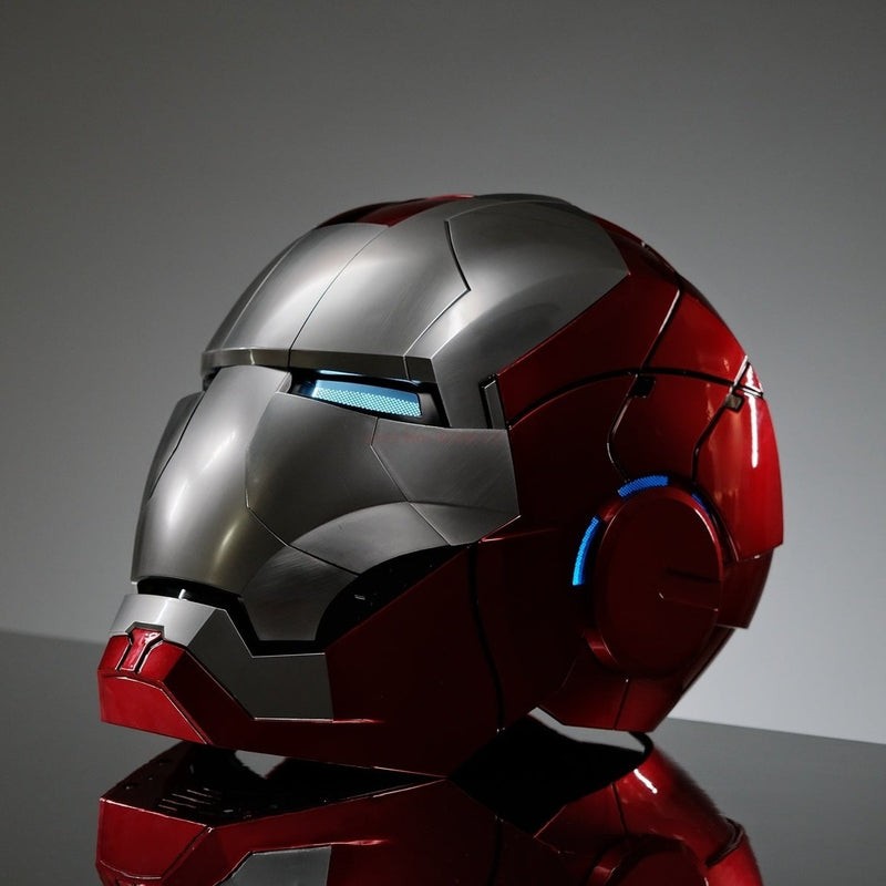 XSociety®️ Official MK5 Iron Man Helmet - in Built Jarvis AI - Grey ...