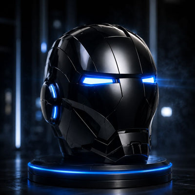 XSociety® MK5 Obsidian Phantom — Black Limited Edition Iron Man Helmet