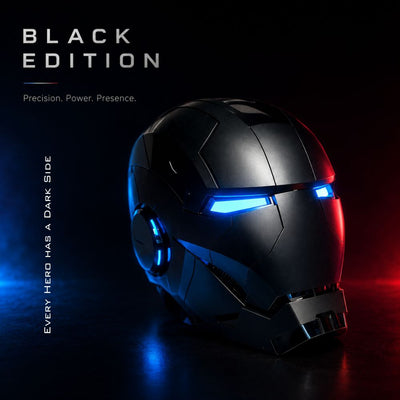 XSociety® MK5 Obsidian Phantom — Black Limited Edition Iron Man Helmet