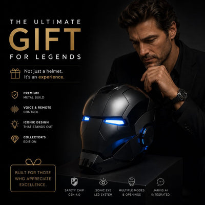 XSociety® MK5 Obsidian Phantom — Black Limited Edition Iron Man Helmet