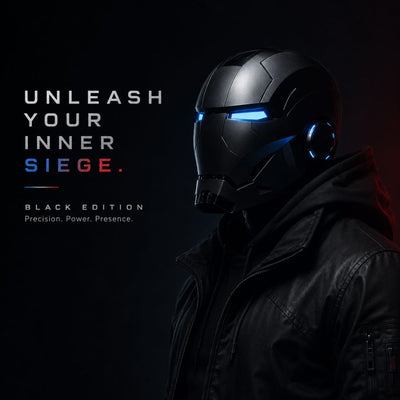 XSociety® MK5 Obsidian Phantom — Black Limited Edition Iron Man Helmet