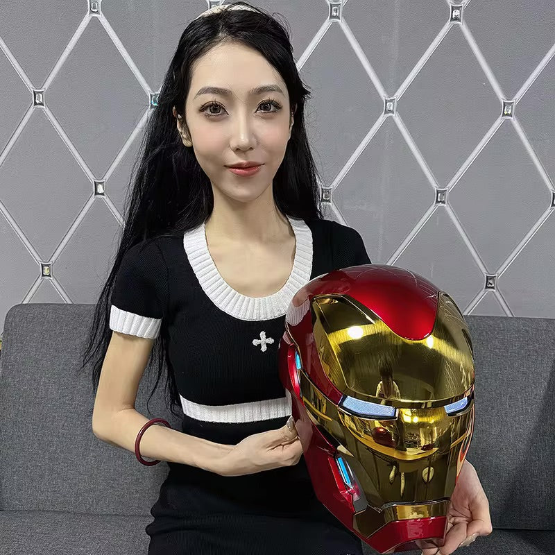 XSociety®️ Gold Iron Man Helmet - MK5 Jarvis Iron Man Mask XSociety®️ Gold Iron Man Helmet - MK5 Jarvis Iron Man Mask