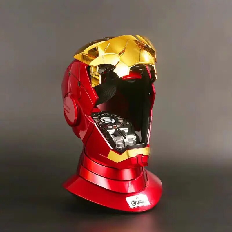 evra iron man helmet XSociety Gold Iron-Man Helmet - MK5 Jarvis Iron-Man Mask