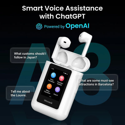 language translator earbuds with touchscreen