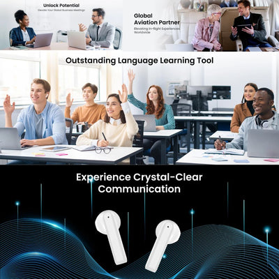 language translator earbuds with touchscreen