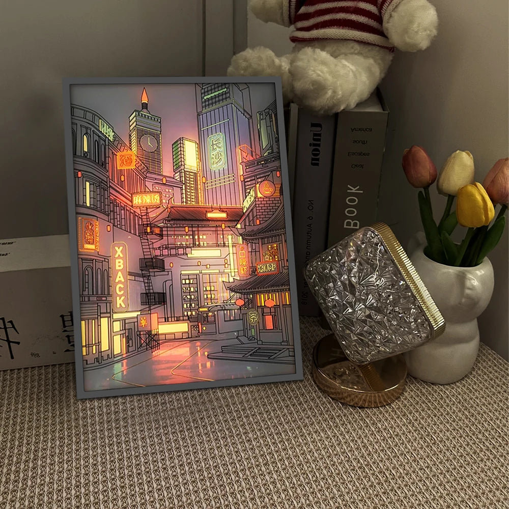 led light up painting