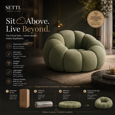 luxury bubble sofa - compressed sofa