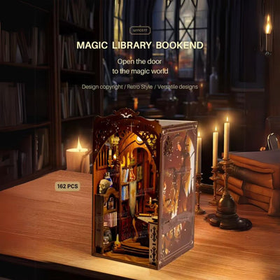magic library book nook kit bookend