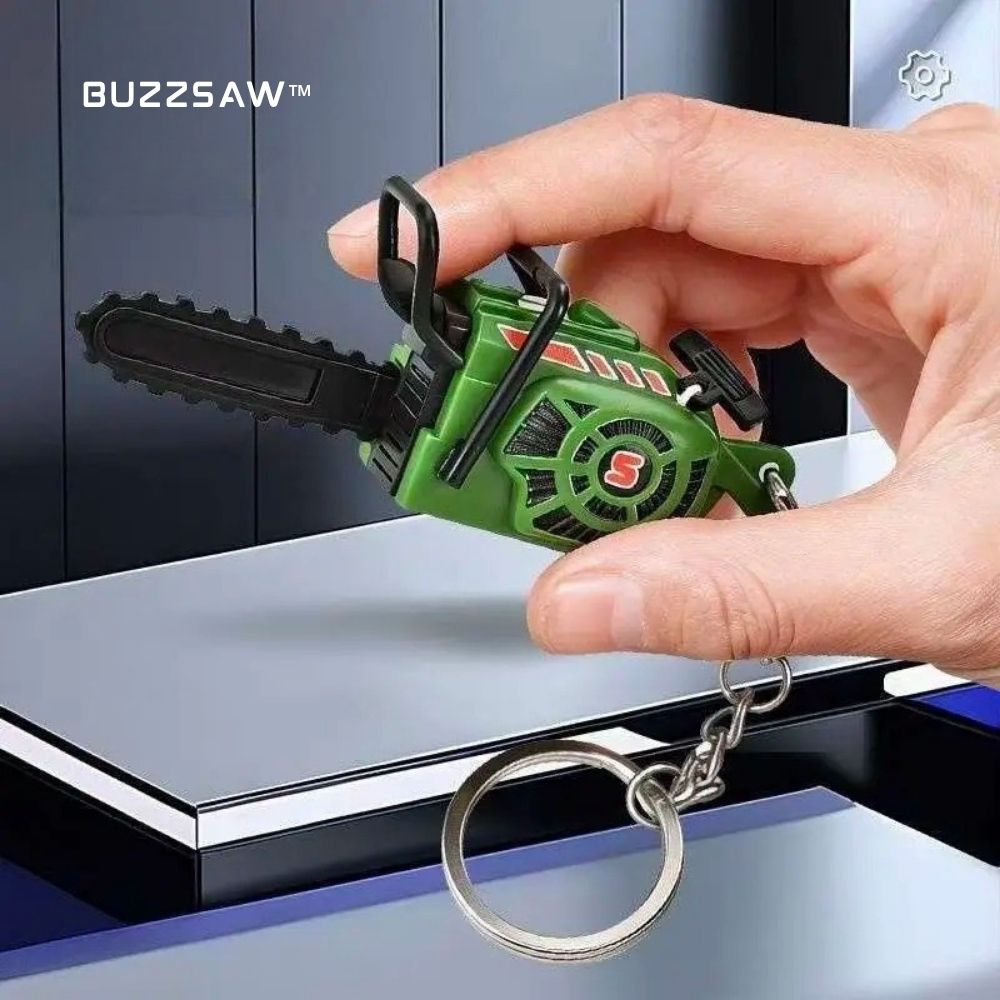 funny mini chainsaw keychain 