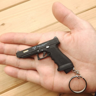 mini glock g34 gun keychain