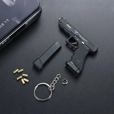 mini glock g34 gun keychain