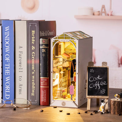 miniature book nook