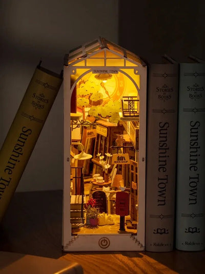 miniature book nook