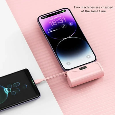 portable power bank with inbuilt cable