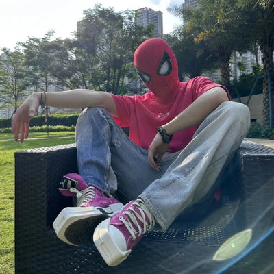 electric real spiderman mask