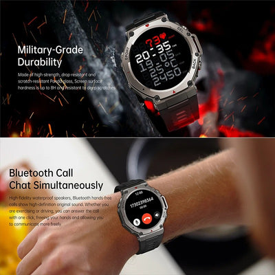 Gravion® T-Rex 3 Pro – Dual Band GPS Military Rugged Smartwatch (48mm)