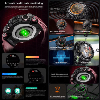 rugged smartwatch with camera