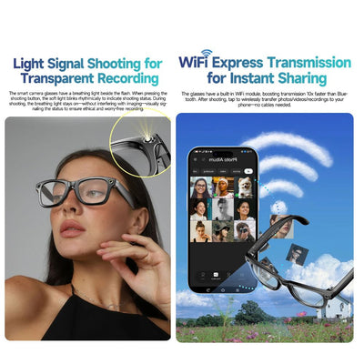 smart camera glasses with AI