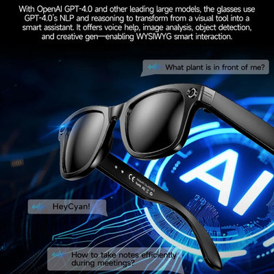 smart camera glasses with AI