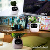 smart flower pot with face