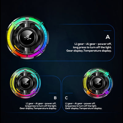 smart gaming cooler for mobile phones