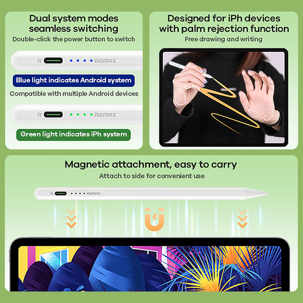 Elixora® ProTouch - Smart Stylus Pencil for iPad and Tablet - Grey ...