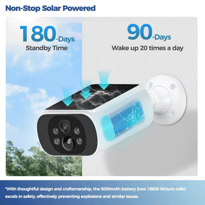 wireless outdoor solar camera for home