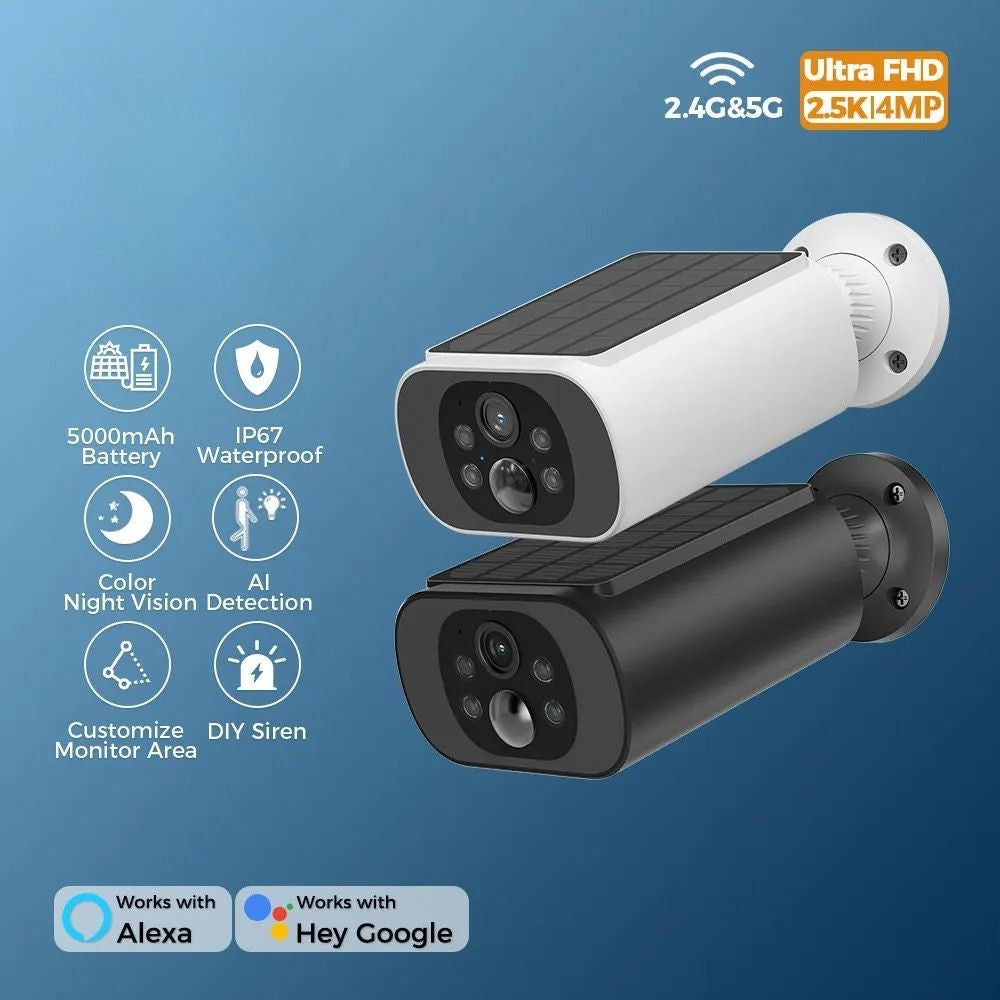 wireless outdoor solar camera for home