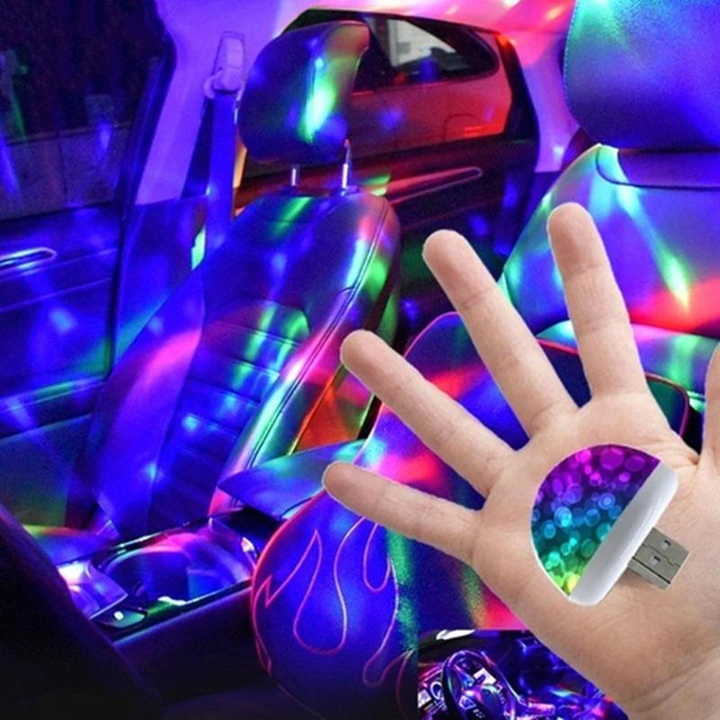 Usb disco top light for car