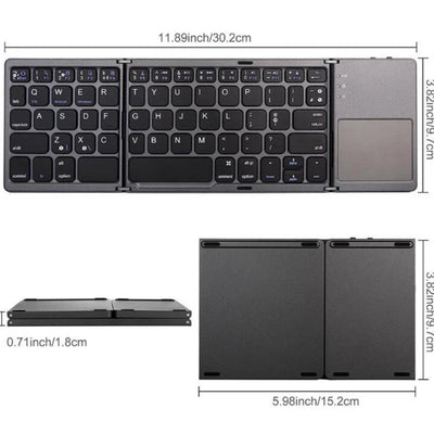 Foldable Bluetooth Keyboard (With Mouse )