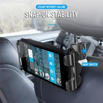 snap on stability with adjustable neck