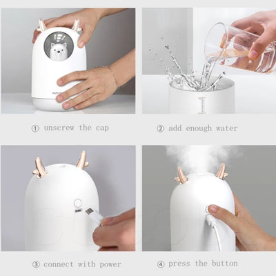 how to add water into the humidifier