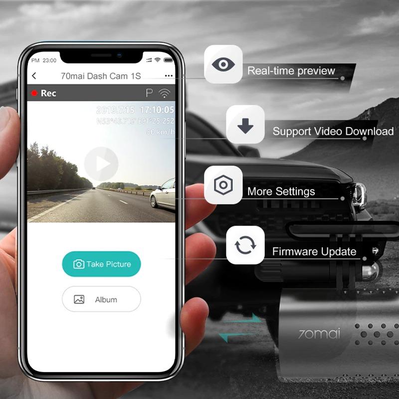 70mai® Dash Cam for Car  Word's Best Dashboard Camera - Grey