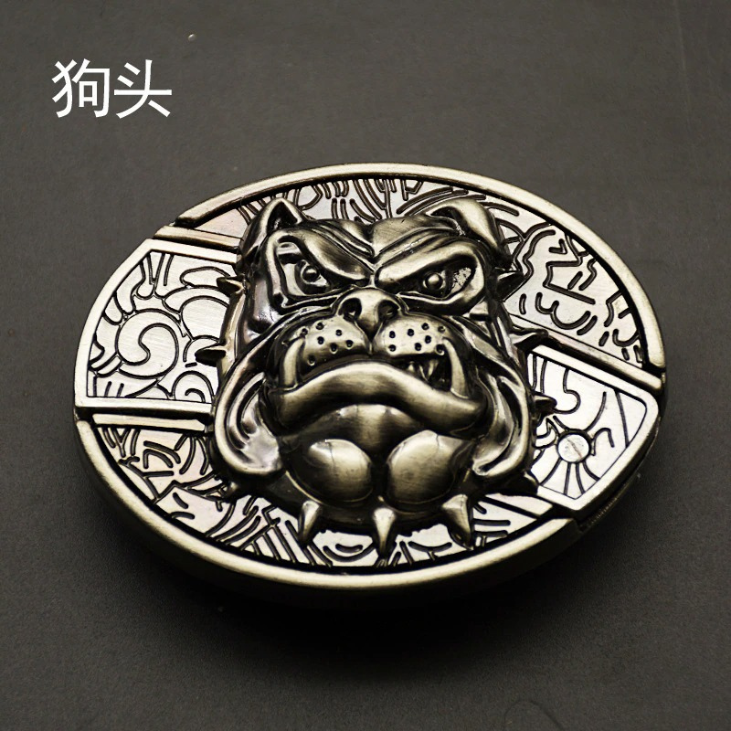 XSociety Skull Lighter Belt Buckle Grey Technologies