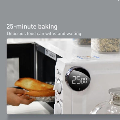 using the digital timer in kitchen
