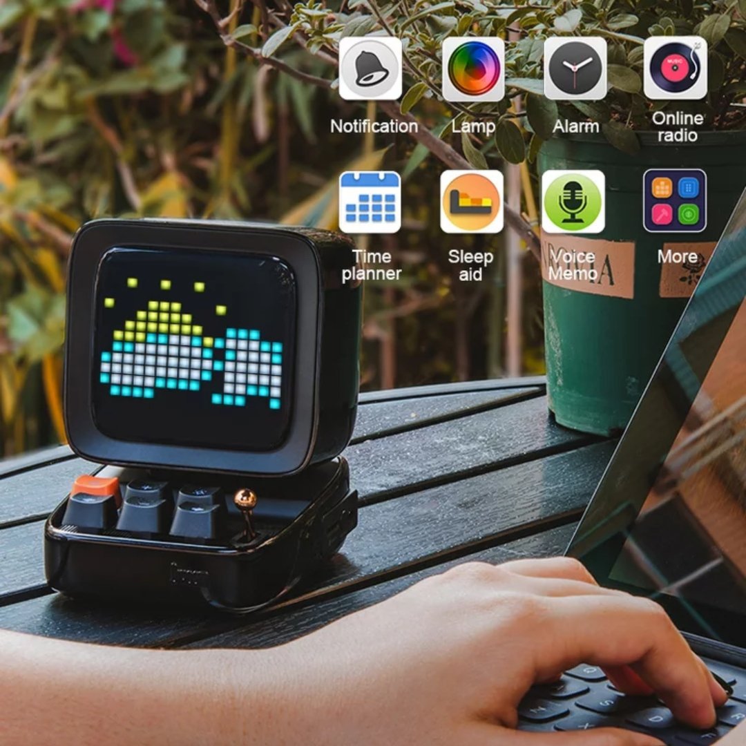Dimoo Speaker Divoom Ditoo | World's Most Interactive Speaker - Grey Technologies