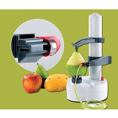 peeling pears with the electric fruit peeler