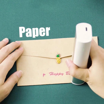 using handheld printer on paper