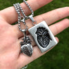 a girl holding the heart locket