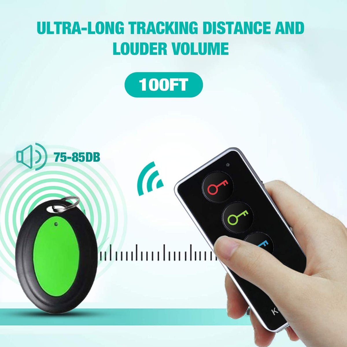 Todman® 4 in 1 Key Tracker Best Key Locator Grey Technologies