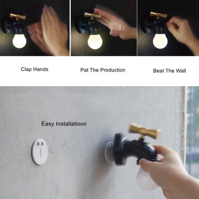 how to install the night light on the wall