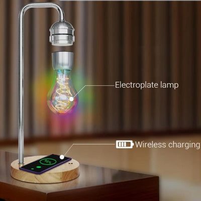 Magnetic Levitation LED Light Bulb Wireless Charging LED Night Light Desk  Lamps Bulb For Home Decoration
