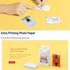 how to add paper into the portable printer