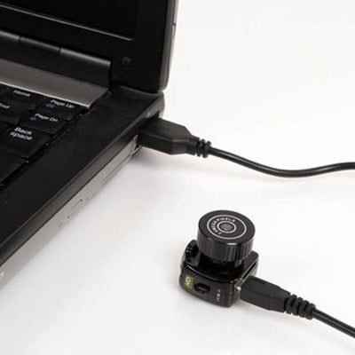 camera connected to a laptop